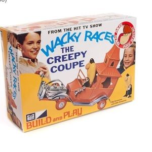 New RARE MPC Wacky Racers Creepy Coupe with big and little gruesome England